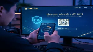 Hướng dẫn bảo mật tài khoản 2 lớp (2FA) 24KClub