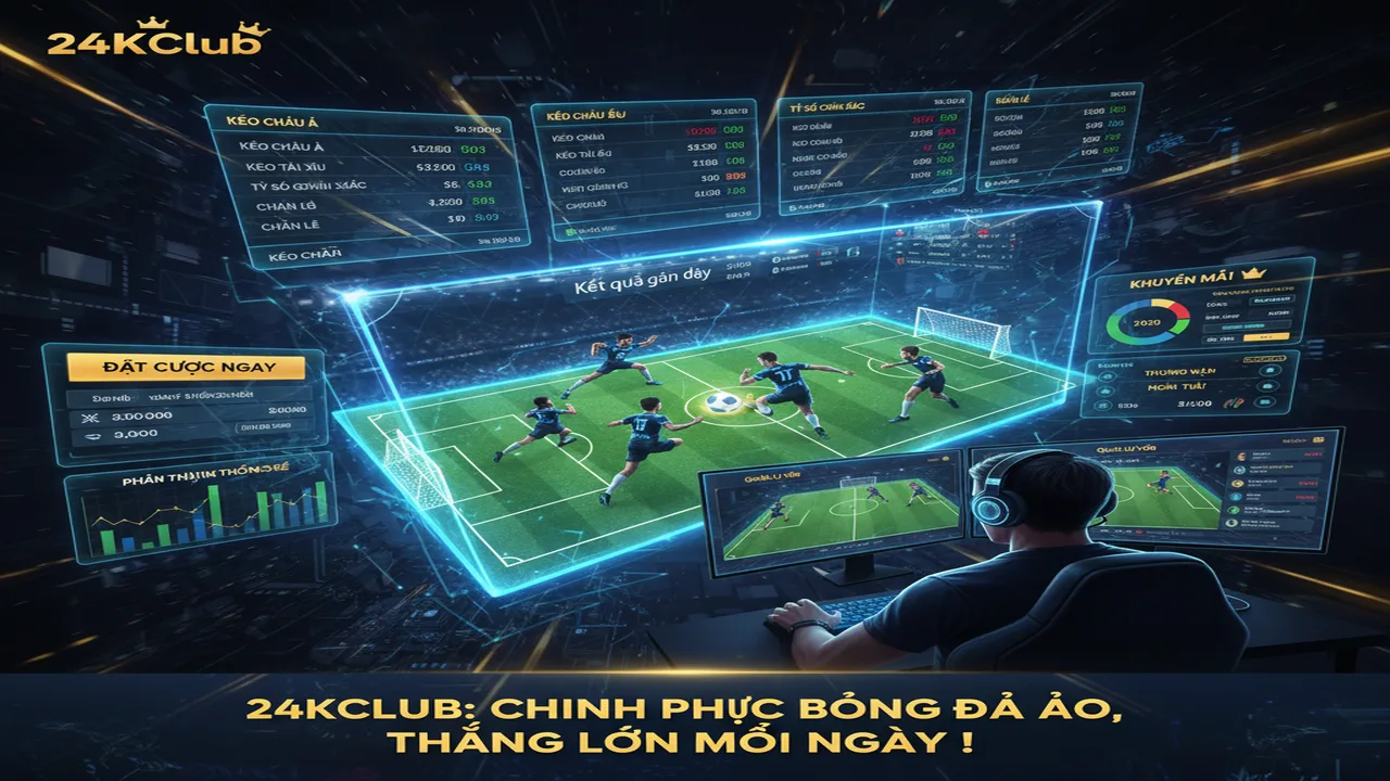 Hướng dẫn cá cược bóng đá ảo (Virtual Sports) 24KClub