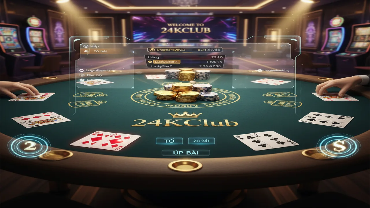 Cách chơi bài Cào 3 lá trực tuyến 24KClub