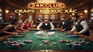 Hướng dẫn chơi Craps (Đổ xúc xắc) tại Casino 24KClub