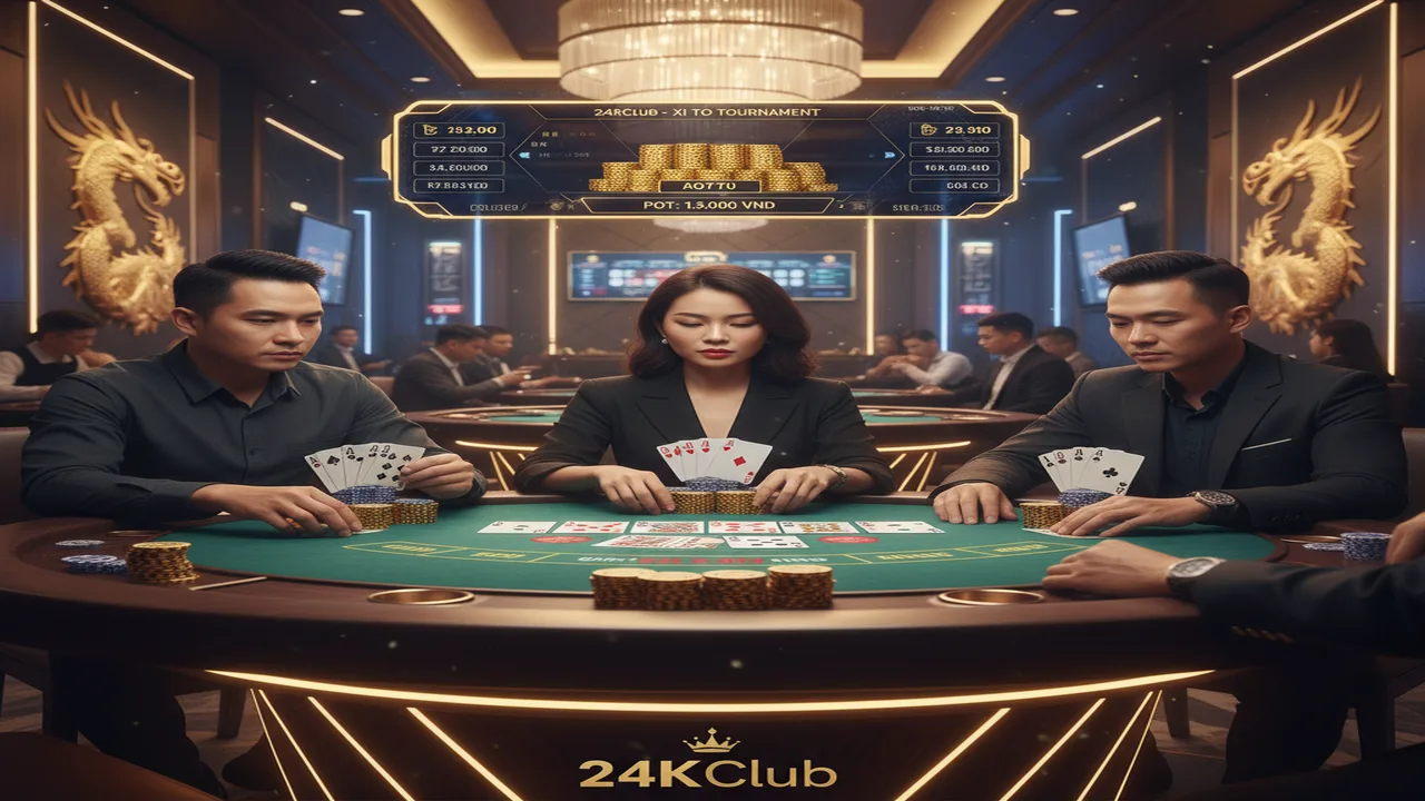 Hướng dẫn chơi bài Xì Tố (Poker Hong Kong) 24KClub