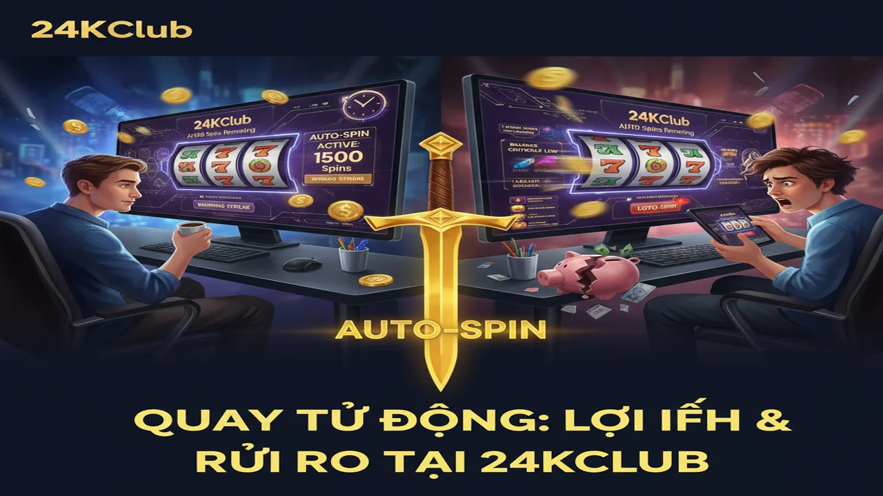 Có nên sử dụng tính năng Quay tự động trong Slot? 24KClub