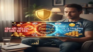 Nghệ thuật kiểm soát cảm xúc khi chơi Casino 24KClub
