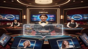 Hướng dẫn tương tác với Dealer tại sảnh Live 24KClub