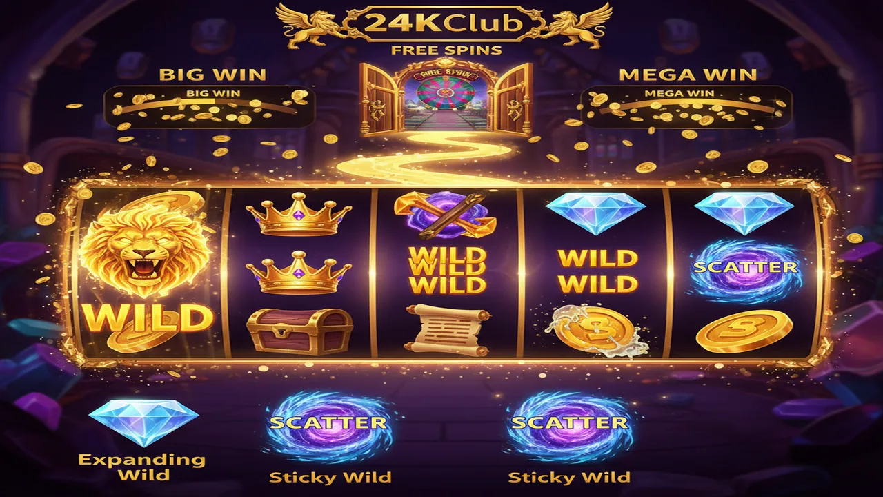 Ý nghĩa của biểu tượng Wild và Scatter trong Nổ hũ 24KClub
